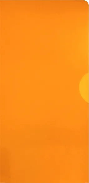 A4クリアホルダー・A4名刺ホルダー付 本体色 オレンジ