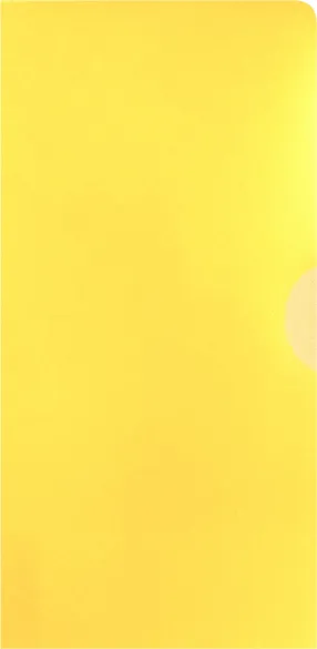 A4クリアホルダー・A4名刺ホルダー付 本体色 黄