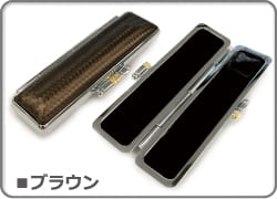 印鑑ケース カーボン ブラウン