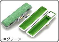 印鑑ケース ファンシーカラーモミ グリーン