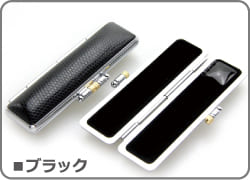 印鑑ケース リザード ブラック