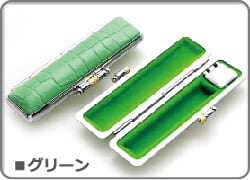 印鑑ケース ニュークロコダイル グリーン