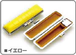 印鑑ケース ニュークロコダイル イエロー
