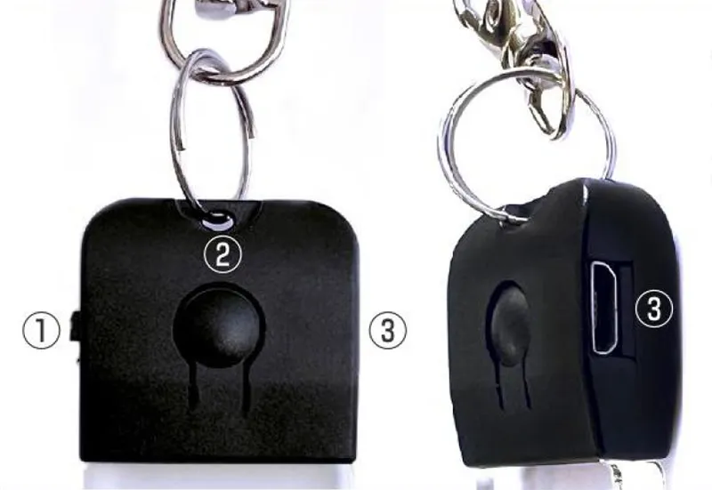 ナンバープレートキーホルダー LEDチャーム 本体説明