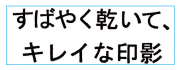 ゴム印を使用した印影見本