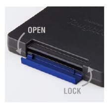 開閉ロック付き